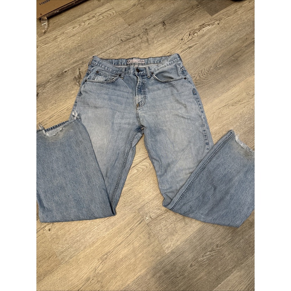 Vtg Bullhead Jeans Mens‎ 33x34 (32x31) Blue Loose Boot Baggy Wide Leg Y2K Skater